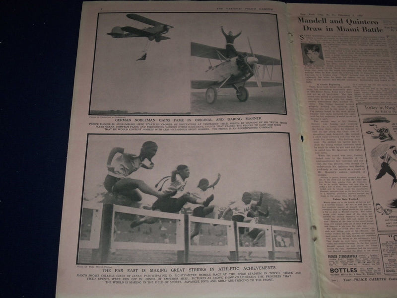 1931 FEB 1 NATIONAL POLICE GAZETTE - LOMSKI & ROSENBLOOM FIGHT - HART - SP 3052