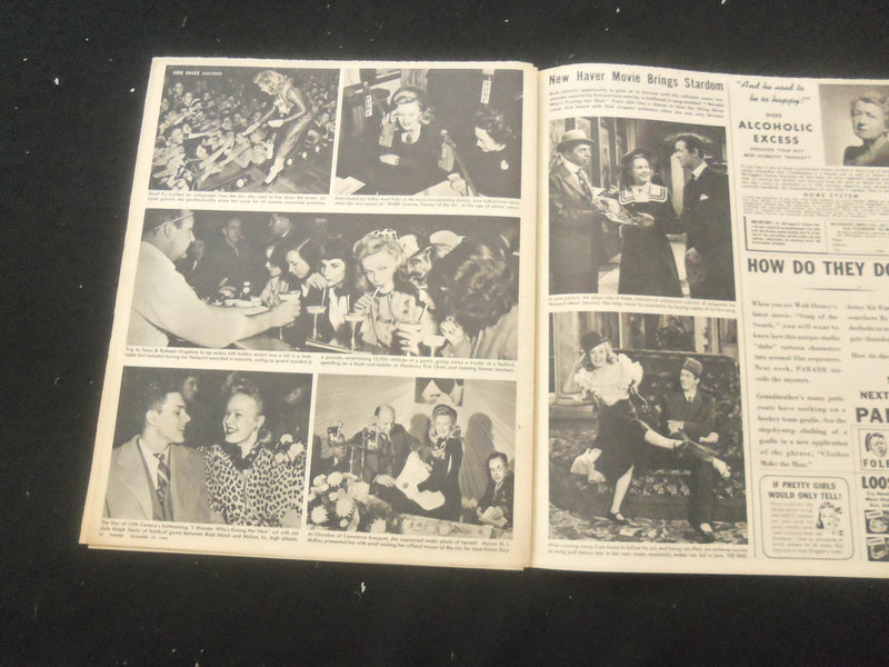 1947 DECEMBER 29 SYRACUSE HERALD AMERICAN PARADE MAGAZINE - JUNE HAVER - SP 886O