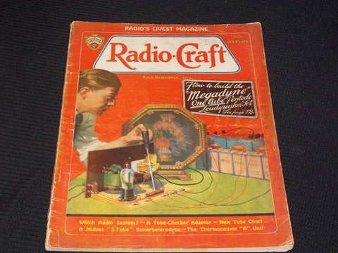 1932 JULY RADIO-CRAFT MAGAZINE VERY NICE COVERS & ADS - E 394