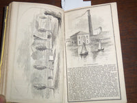 1861 THE BOSTON ALMANAC W/ FOLD OUT MAP - 3 3/8