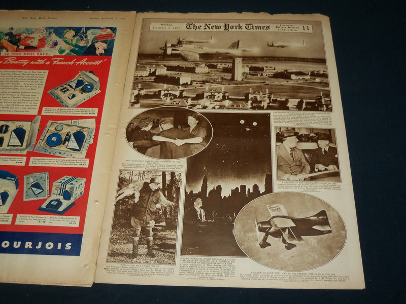 1937 DECEMBER 5 NEW YORK TIMES ROTO PICTURE SECTION - JOSEF HOFMANN - NT 9389