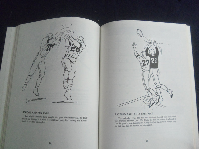 1964 FOOTBALL RULES IN PICTURES MAGAZINE - PROFESSSIONAL AND COLLEGE - SP 6481A