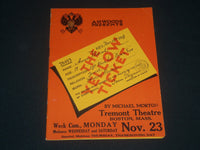 1914 THE YELLOW TICKET TREMONT THEATRE PROGRAM - BOSTON - MICHAEL MORTON- J 4221