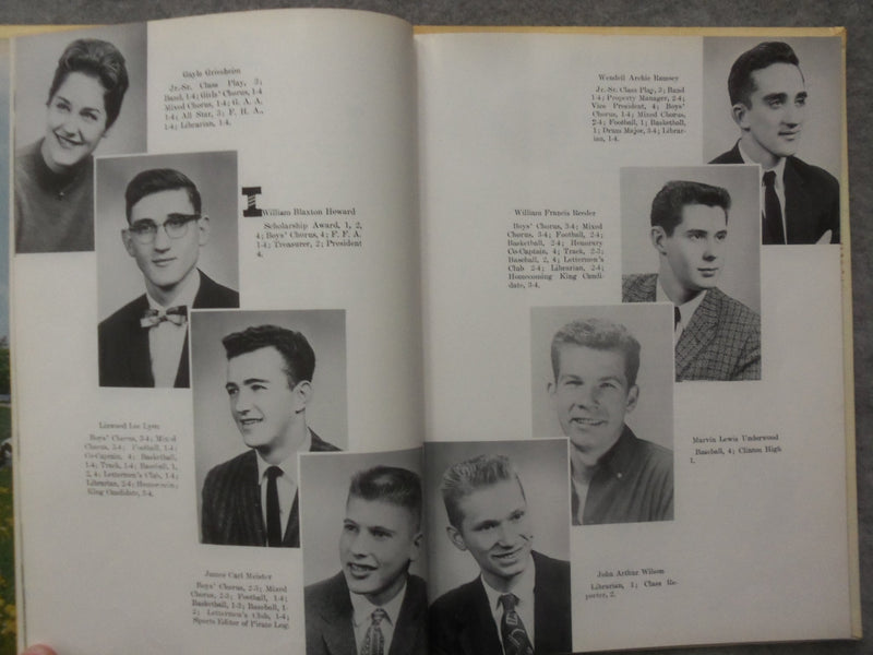 1960 THE PIRATE LOG ILLIOPOLIS HIGH SCHOOL YEARBOOK - ILLIOPOLIS, IL - YB 3349