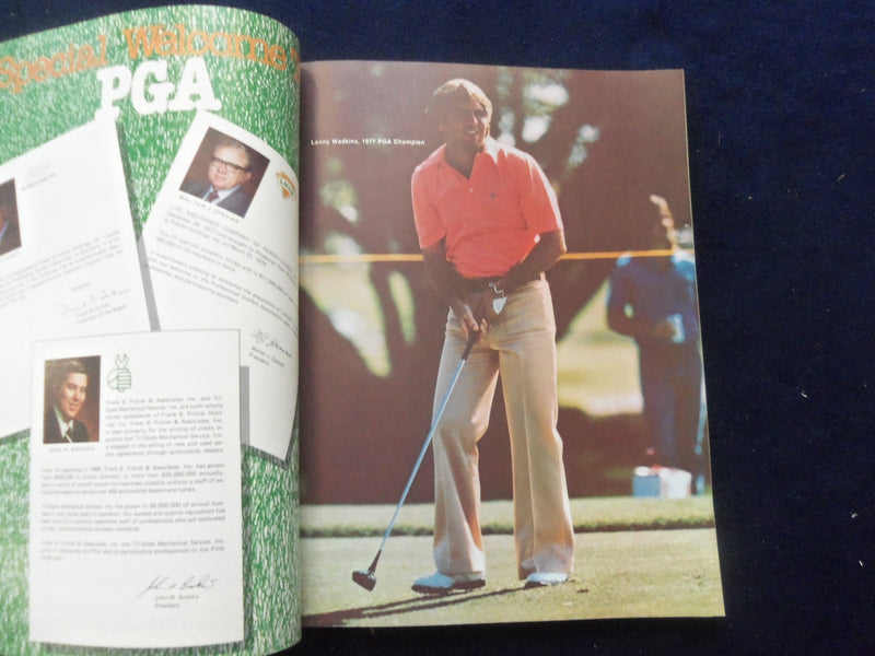 1978 JULY 31-AUG 6 60TH PGA CHAMPIONSHIP PROGRAM - OAKMONT, PA - SP 5540B