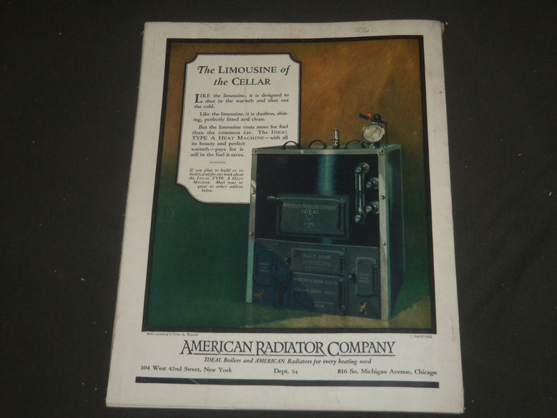 1922 JUNE THE HOUSE BEAUTIFUL MAGAZINE - GREAT PHOTOS & ADS - ST 576