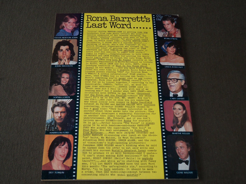 1978 FEBRUARY RONA BARRETT'S GOSSIP MAGAZINE - CHERYL LADD COVER - CW 982