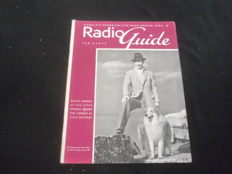 1938 APRIL 23 RADIO GUIDE MAGAZINE - HAL KEMP COVER - SP 9517M