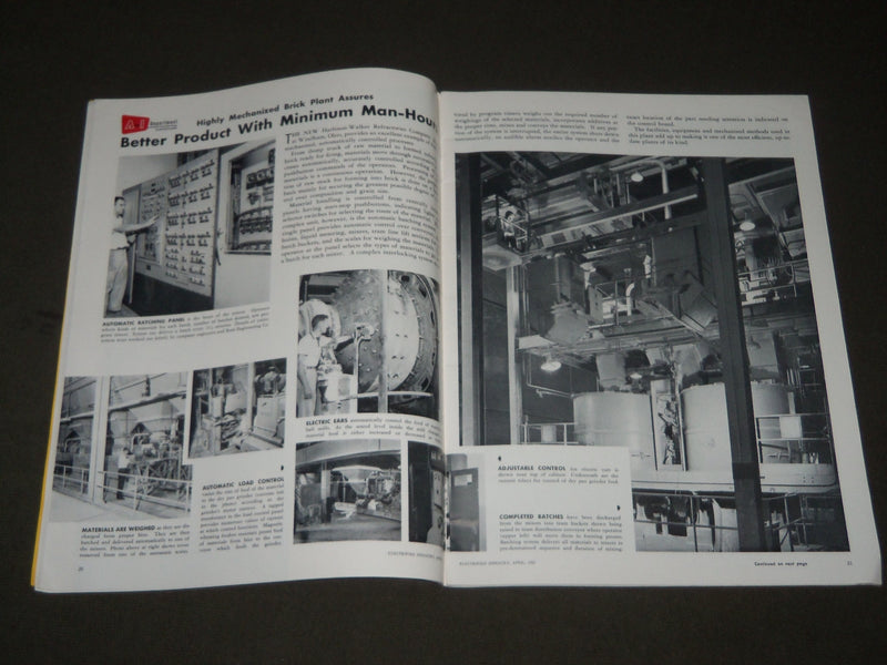 1955 MAR & APR ELECTRIFIED INDUSTRY MAGAZINE LOT OF 2 ISSUES- GREAT ADS - J 2778