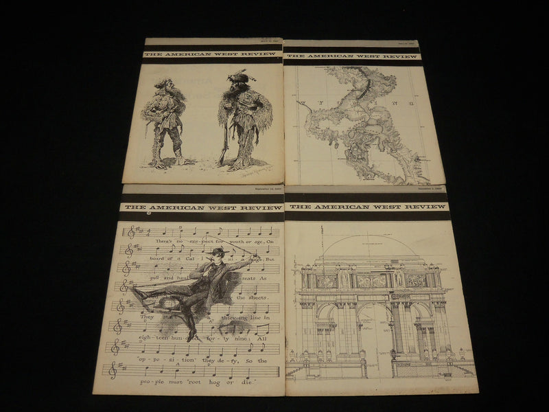 1967 THE AMERICAN WEST REVIEW MAGAZINE LOT OF 4 ISSUES - NP 2399N