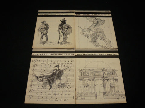 1967 THE AMERICAN WEST REVIEW MAGAZINE LOT OF 4 ISSUES - NP 2399N