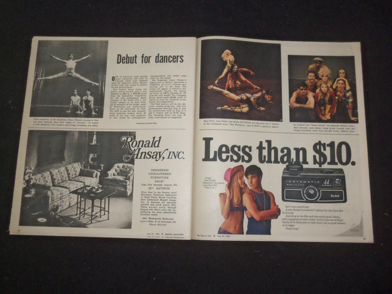 1969 JULY 27 DENVER POST SUNDAY EMPIRE MAGAZINE - VINCE LOMBARDI - NP 8072