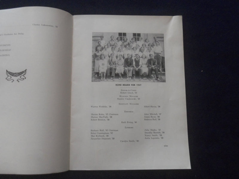 1937-1940 THE EXHO - EASTHAMPTON HIGH SCHOOL YEARBOOKS - LOT OF 4 - O 2136M