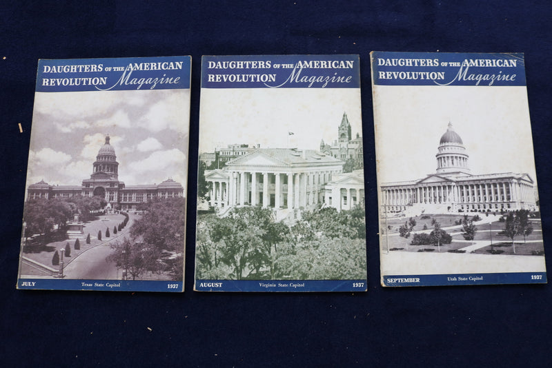 1936-1941 DAUGHTERS OF THE AMERICAN REVOLUTION MAGAZINE - LOT OF 21 - O 3372