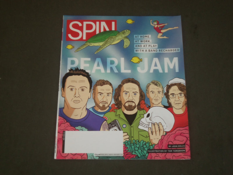 2009 OCTOBER SPIN MAGAZINE - ILLUSTRATED PEARL JAM COVER - GREAT PHOTOS - B 2086