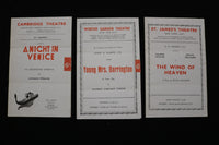 1940'S LONDON THEATRE PROGRAMS - LOT OF 3 - K 2823