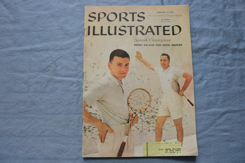 1958 FEBRUARY 10 SPORTS ILLUSTRATED MAGAZINE - SALAUN & MATEER COVER - ST 5505S