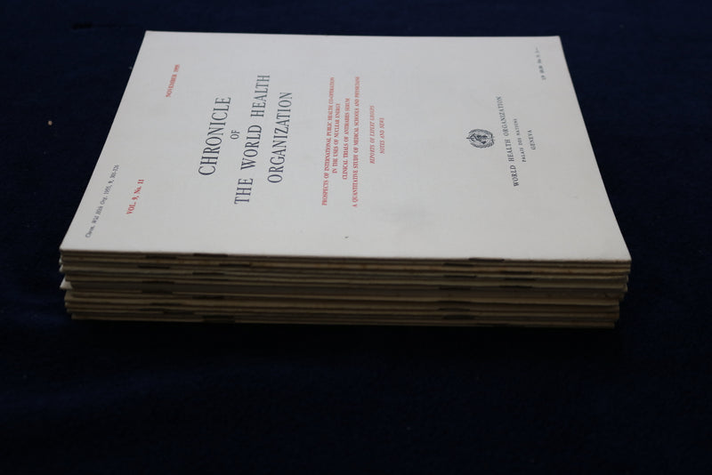 1955-1958 CHRONICLE OF THE WORLD HEALTH ORGANIZATION - LOT OF 15 - O 3360