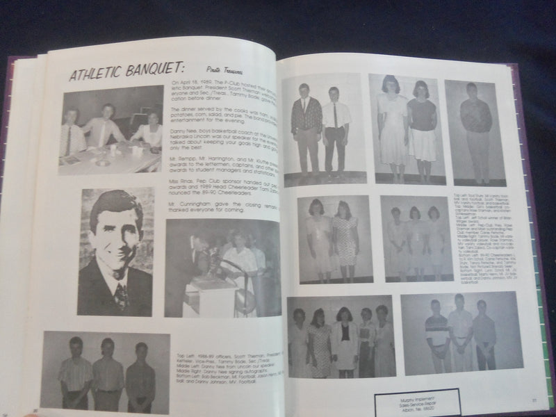 1989 PIRATEER PETERSBURG HIGH SCHOOL YEARBOOK - PETERSBURG, NEBRASKA - YB 2839