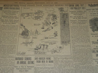 1908 MAY 27 THE BOSTON HERALD - GIANT BATTLESHIP MICHIGAN LAUNCHED - BH 75