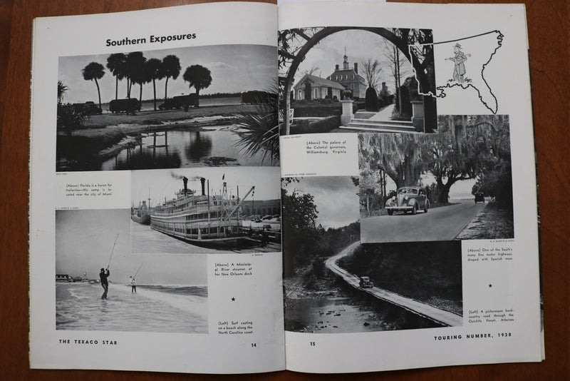 1938 THE TEXACO STAR TOURING NUMBER SOFTCOVER BOOK - K 3165