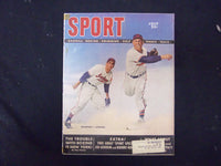 1949 JULY SPORT MAGAZINE - LOU BOUDREAU & JOE GORDON COVER-GREAT PHOTOS- ST 3524