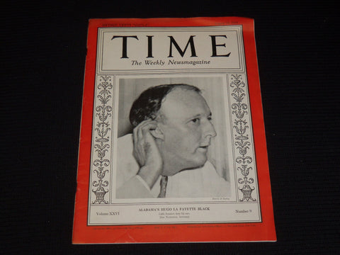 1935 AUGUST 26 TIME MAGAZINE - SENATOR HUGO L. BLACK - T 483