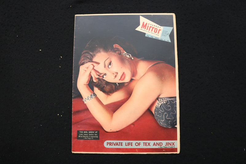 1954 JULY 18 SUNDAY MIRROR MAGAZINE - MITZI GAYNOR COVER - E 25542