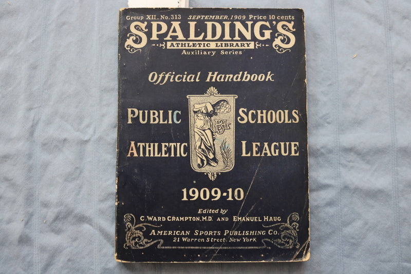 1909-10 SPALDING'S PUBLIC SCHOOLS ATHLETIC LEAGUE HANDBOOK - SOFTCOVER - K 3091