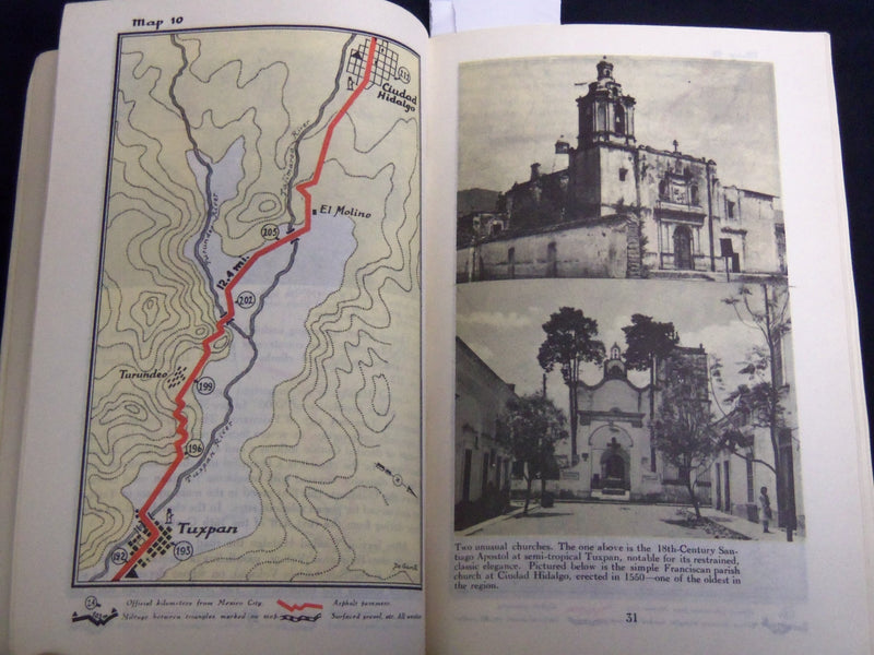 1940'S MEXICO'S WESTERN HIGHWAYS BOOK BY PEMEX TRAVEL CLUB - NICE MAPS - J 8189