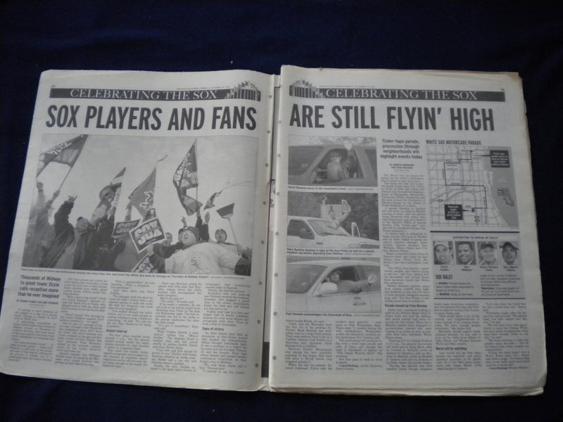 2005 OCTOBER 28 CHICAGO SUN-TIMES NEWSPAPER - CELEBRATING WHITE SOX - NP 5955