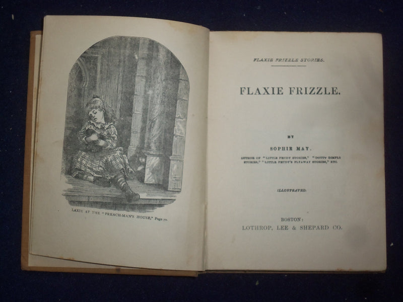 1904 FLAXIE FRIZZLE HARDCOVER BOOK BY SOPHIE MAY - KD 9073