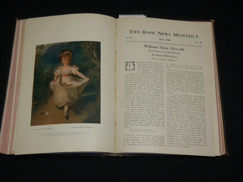1908 FEBRUARY-JULY THE BOOK NEWS MONTHLY MAGAZINE BOUND VOLUME - KD 7520
