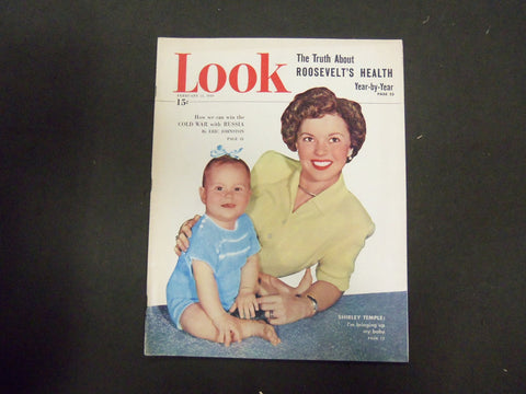 1949 FEBRUARY 15 LOOK MAGAZINE - SHIRLEY TEMPLE - GREAT PHOTOS & ADS - ST 2826