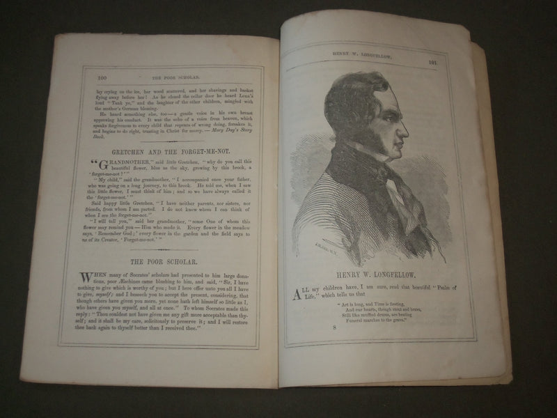 1856 MARCH & APRIL FORRESTER'S BOYS & GIRLS' MAGAZINE LOT OF 2 ISSUES - J 2712