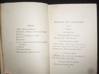 1914 PELLEAS AND MELISANDA, AND THE SIGHTLESS HARDCOVER BOOK BY - KD 9216