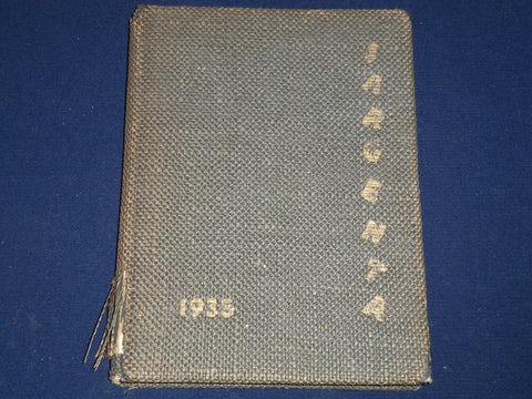 1935 SARGENTA BOSTON UNIVERSITY SARGENT COLLEGE YEARBOOK - MASSACHUSETTS- YB 697