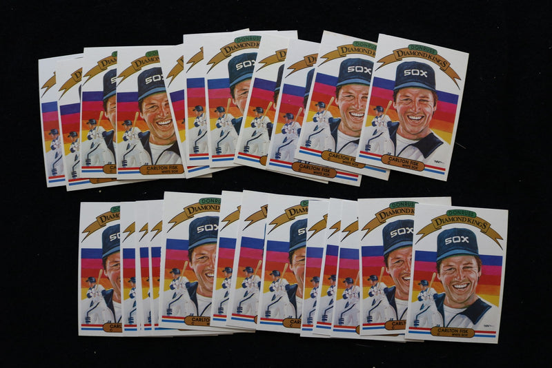 CARLTON FISK 1982 DONRUSS DIAMOND KINGS BASEBALL CARDS-#20 -NM-MT -LOT OF 25-#23