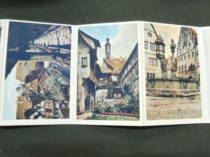 1900S ROTHENBURG POSTCARD BOOKLET - 10 POSTCARDS OF GERMAN SCENERY - J 5202