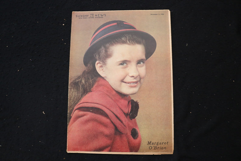 1948 DEC 5 SUNDAY NEW YORK NEWS MAGAZINE - MARGARET O'BRIEN COVER - E 26151