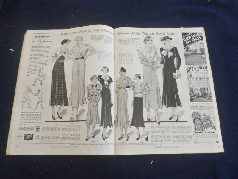 1934 JAN WOMAN'S WORLD MAGAZINE - NICE ILLUSTRATIONS, STORIES & ADS - ST 1240Q