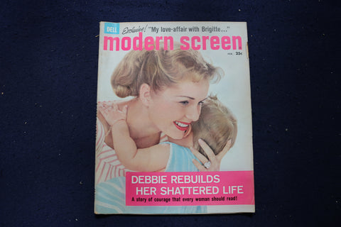 1958 FEBRUARY MODERN SCREEN MAGAZINE - DEBBIE REYNOLDS COVER - E 17386
