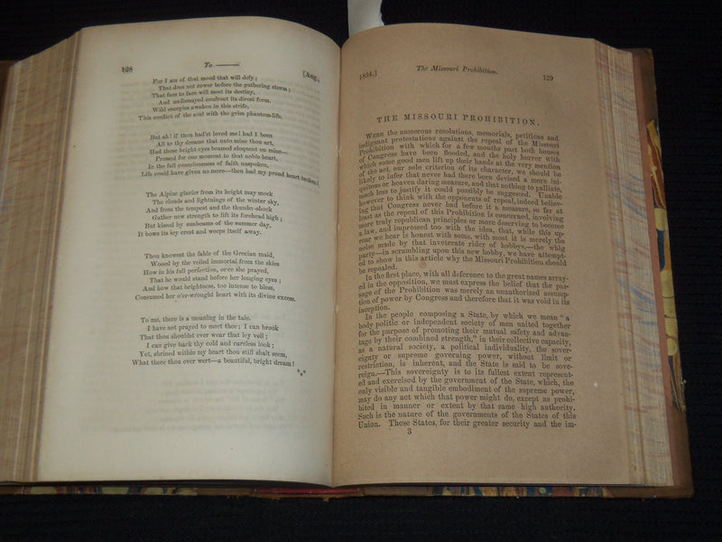 1853-1854 THE UNITED STATES REVIEW BOUND VOLUME NO. 2 - NEW YORK - KD 9524