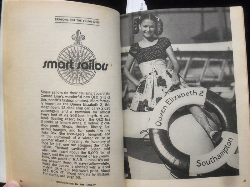 1970 JULY YOUNG MISS MAGAZINE - JULIE SOMMARS COVER - J 9954
