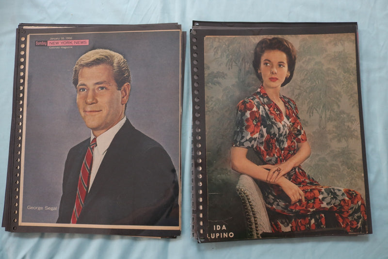 HOLLYWOOD MOVIE STAR SCRAPBOOK PAGES - 200+ PAGES AND 3 EMPTY ALBUMS - E 26488