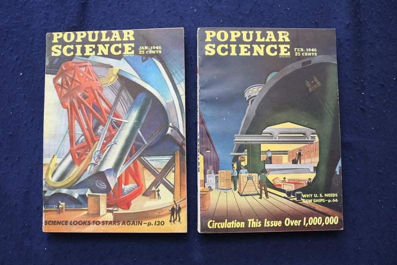 1946 POPULAR SCIENCE MAGAZINE - LOT OF 10 - O 3497