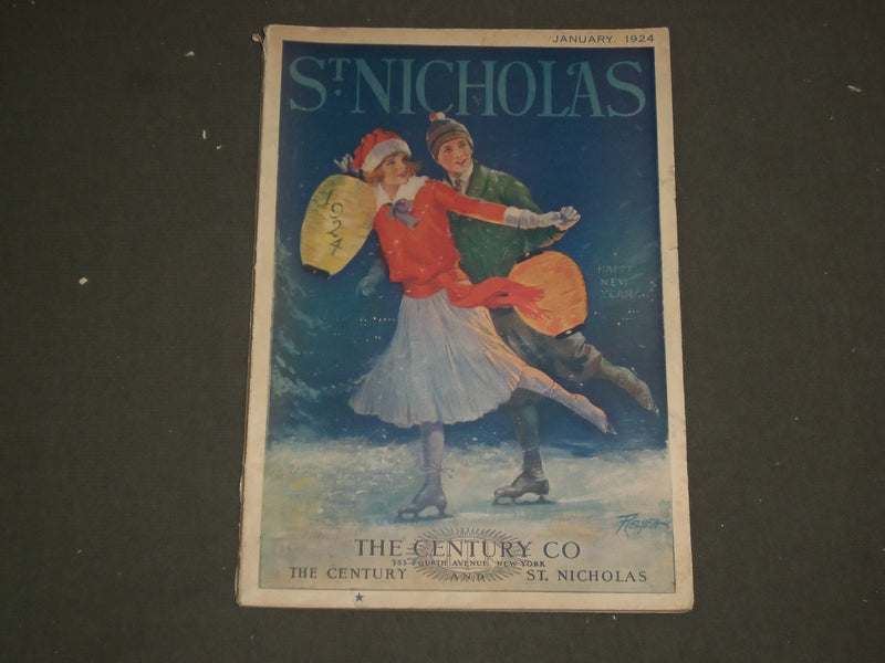 1924 JANUARY ST. NICHOLAS MAGAZINE - ILLUSTRATIONS, STORIES & ADS - B 4634