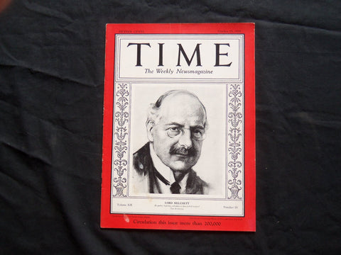 1928 OCTOBER 29 TIME MAGAZINE - LORD MELCHETT - T 181
