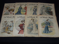 1903 LA VRAIE MODE FRENCH FASHION MAGAZINE LOT OF 45 ISSUES - O 3442E