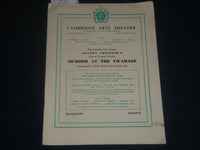 1956 MURDER AT THE VICARAGE CAMBRIDGE ARTS THEATRE PROGRAM - J 4279